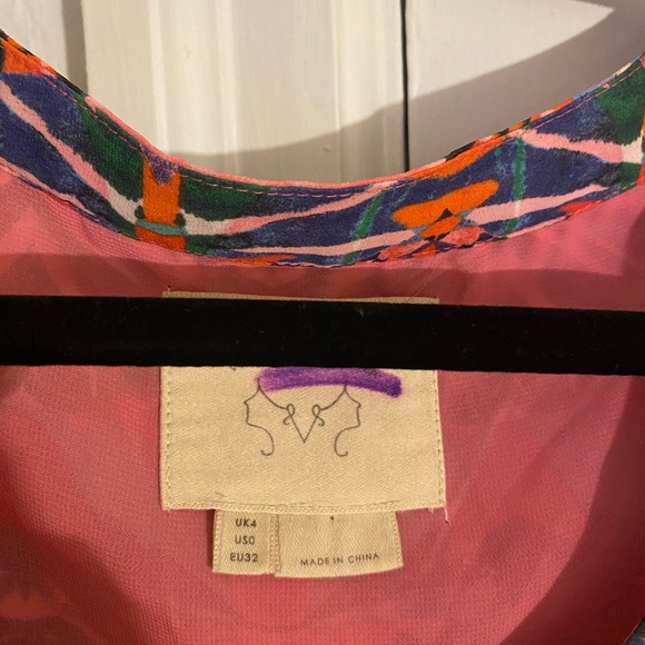 Anthropologie Vanessa Virginia Beaded Mural Maxi Dress - Picture 4 of 9